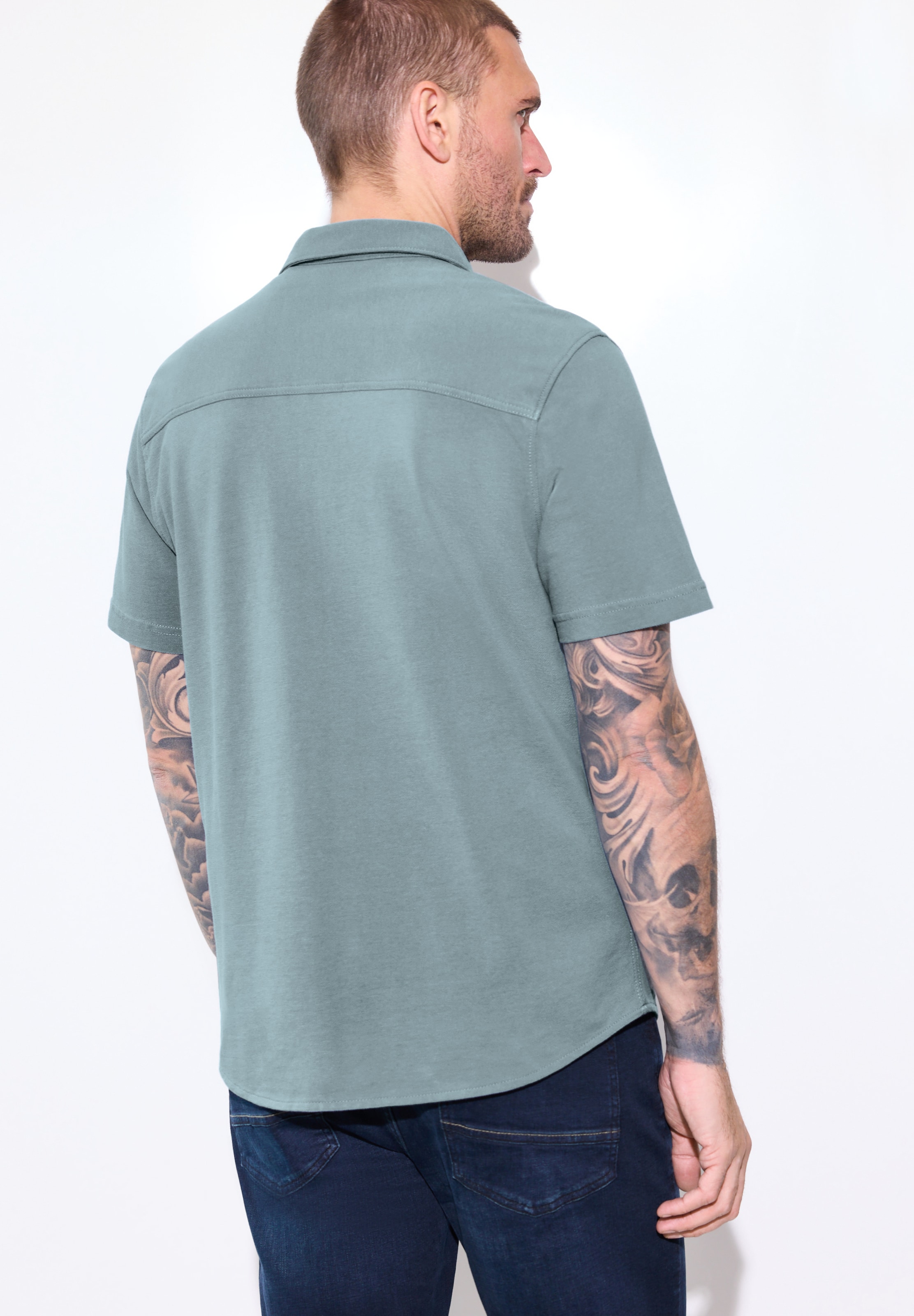Street One MEN Comfort Fit Hemd in Blau
