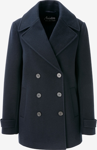 Aniston SELECTED Between-Seasons Coat in Blue: front