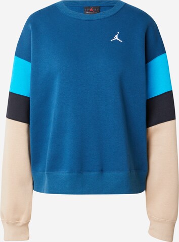 Bluză de molton de la Jordan pe albastru: față