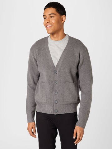 Urban Classics Knit cardigan in Grey: front