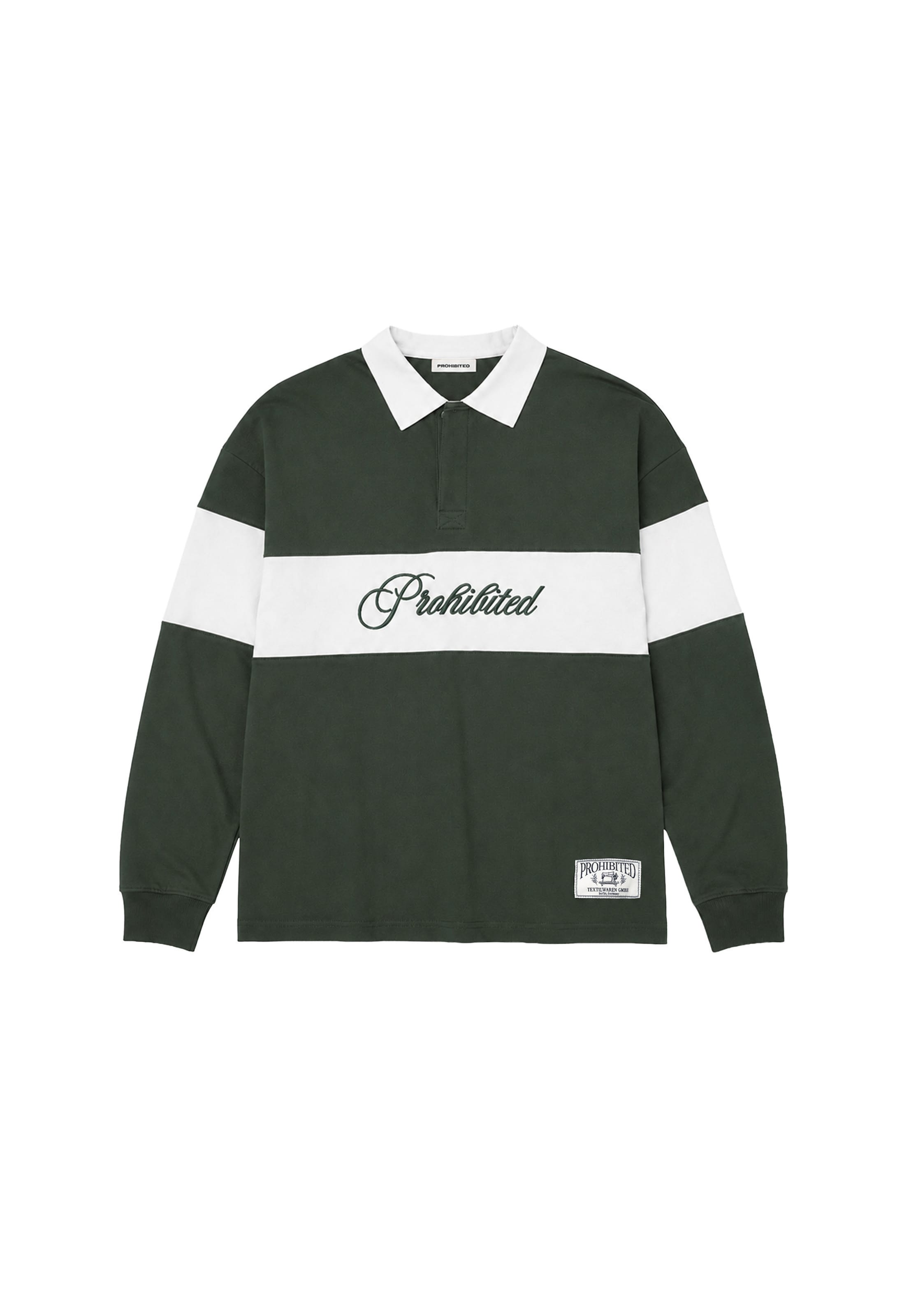 Sweat-shirt 'Back In The Days' Prohibited en vert : devant