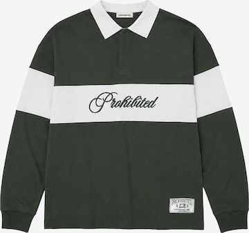 Sweat-shirt 'Back In The Days' Prohibited en vert : devant