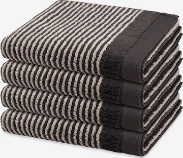 ROSS Towel 'Stripes' in Grey: front