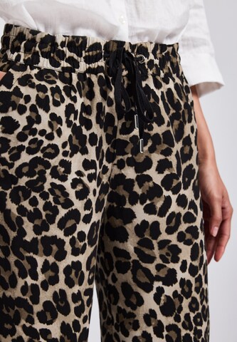 STREET ONE Wide leg Trousers 'Emee' in Black
