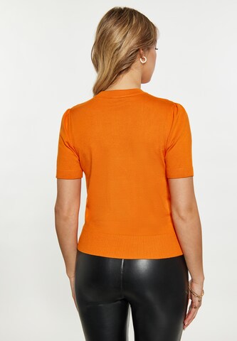 faina Knit cardigan in Orange