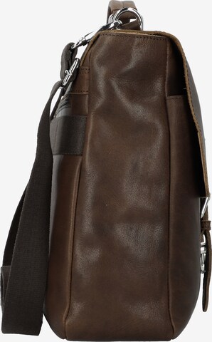 mano Document Bag 'Don Paolo' in Brown