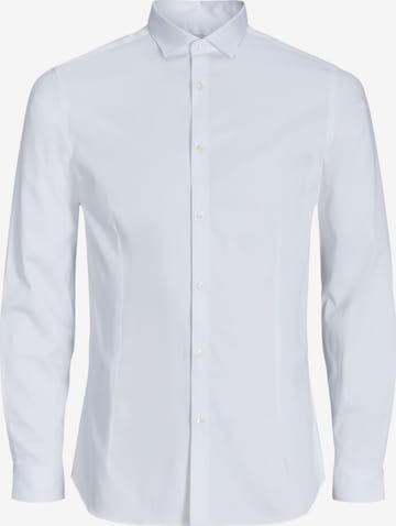 Jack & Jones Plus Πουκάμισο για το γραφείο 'JJPRParma' σε λευκό: μπροστά