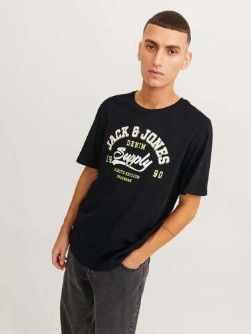 melns JACK & JONES T-Krekls