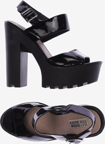 STEVE MADDEN Sandalen 38 in Schwarz: predná strana