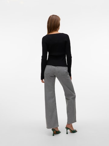 Wide leg Jeans 'VMAlexis' di VERO MODA in grigio