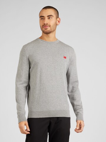 Pull-over 'San Cassius' HUGO Red en gris : devant