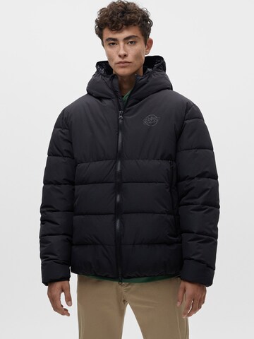 Pull&Bear Between-Season Jacket in Black: front