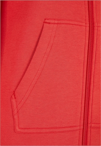 Urban Classics Zip-Up Hoodie in Red