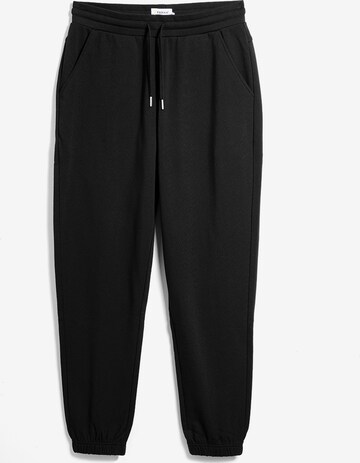 FARAH Tapered Broek in Zwart: voorkant