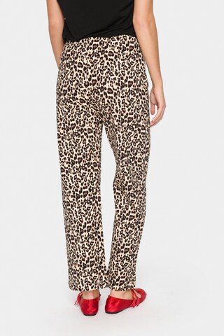 SAINT TROPEZ Flared Hose 'Gennie' in Beige