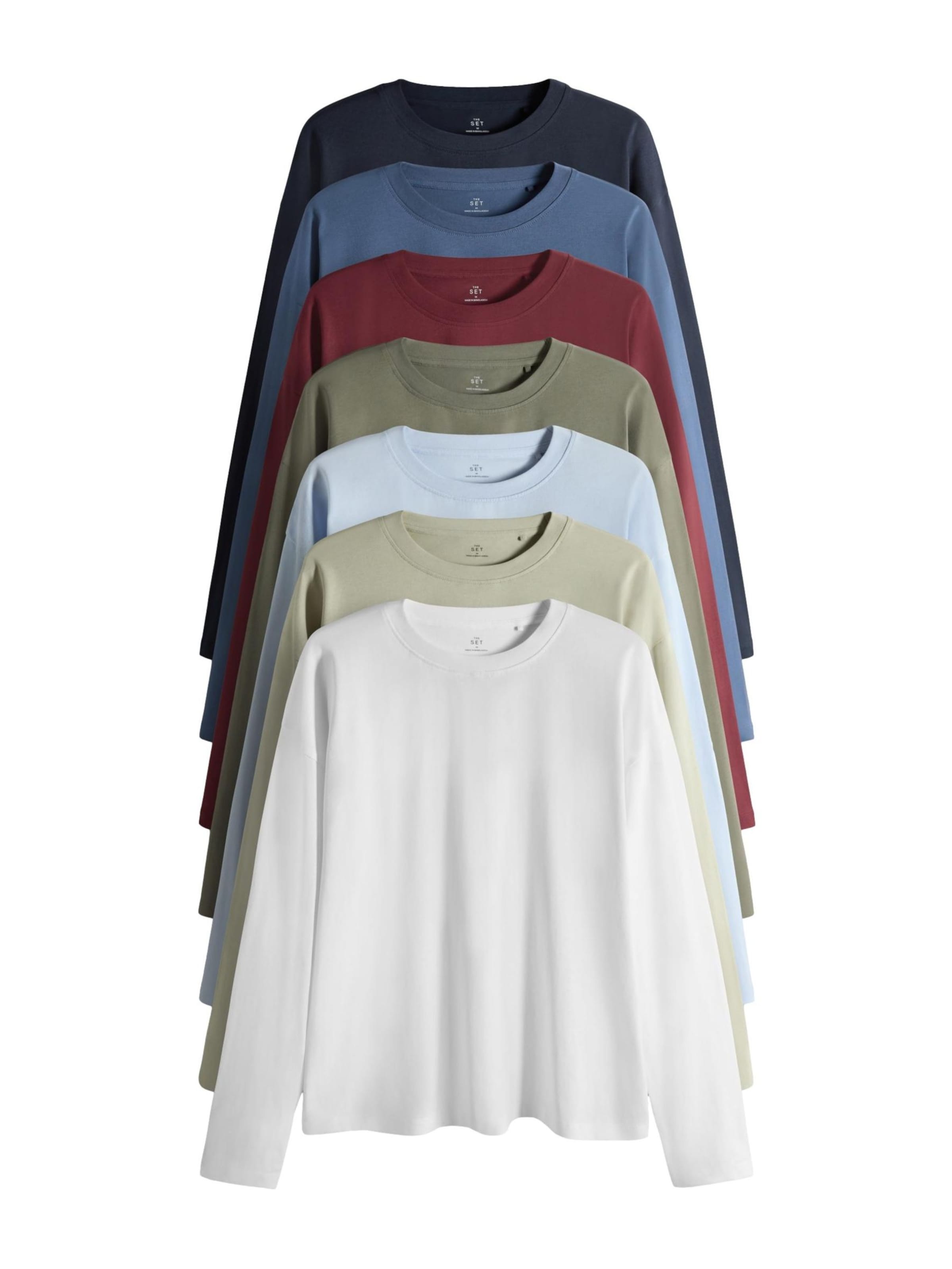 T-shirt The Set en bleu : devant