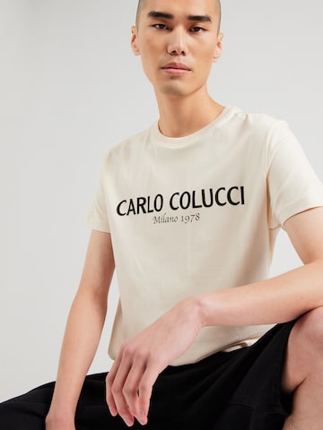 T-Shirt 'Di Comun' Carlo Colucci en beige : devant