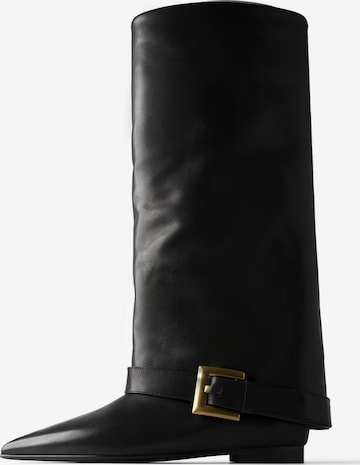 juoda L37 HANDMADE SHOES Auliniai batai 'WRITTEN IN THE STARS': priekis