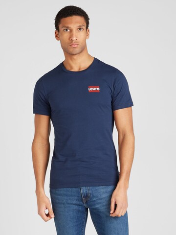 T-Shirt '2Pk Crewneck Graphic' LEVI'S ® en bleu : devant