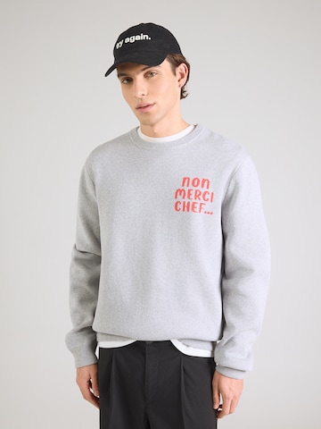 Iriedaily Свитер 'Non Merci Chef' в Серый