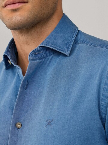 Hackett London Regular Fit Hemd 'Ess' in Blau
