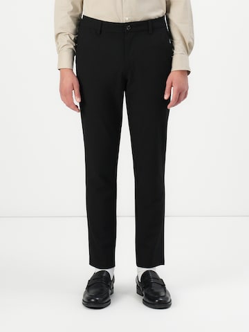 JACK & JONES - regular Pantalón chino 'JPSTOLLIE CONNOR' en negro: frente
