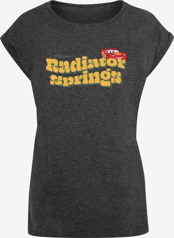 ABSOLUTE CULT T-Shirt 'Cars - Welcome To Radiator Springs' in Grau: predná strana