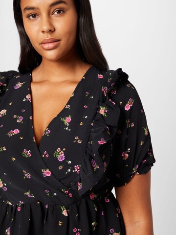 Dorothy Perkins Curve Bluse in Schwarz