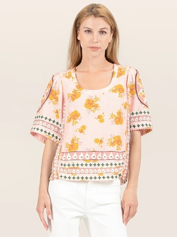 Odd Molly Shirts 'The Plate' i gul: forside