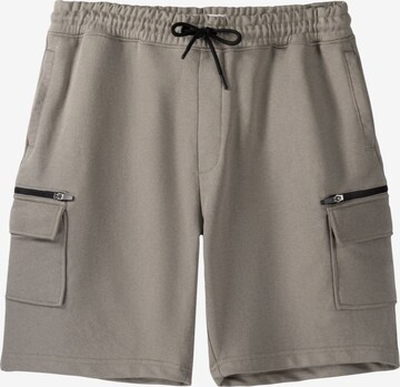 Bershka Loosefit Shorts in Grau: predná strana