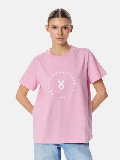 Cardio Bunny T-shirt 'RELAXED LOGO' en XS en rose, Vue avec produit