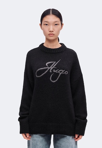 HUGO Pullover 'Sloguinny' i sort: forside