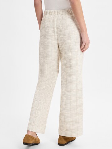 s.Oliver Flared Pleat-front trousers ' ' in Beige