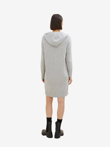 TOM TAILOR Knitted dress in Grey