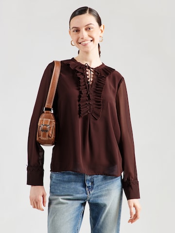 VERO MODA Blouse 'VMDORA' in Brown: front