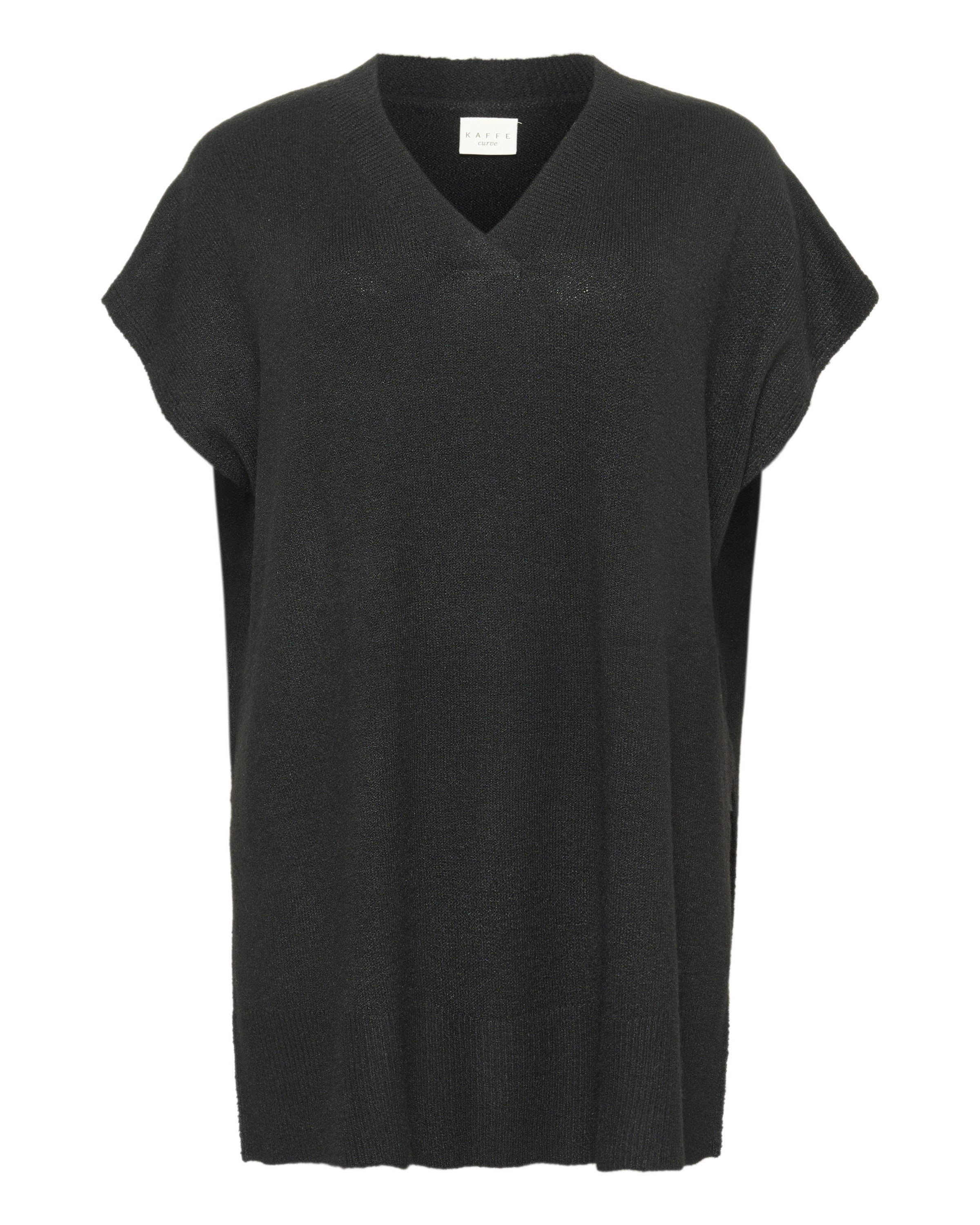 Cape 'KA Annett' KAFFE CURVE en noir : devant