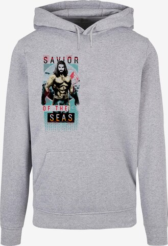 ABSOLUTE CULT Sweatshirt 'Aquaman - Saviour Of The Seas' in Grau: predná strana