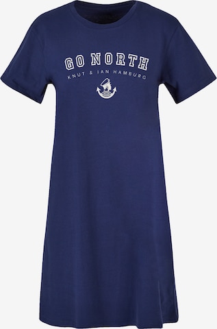 F4NT4STIC Dress 'Go North Knut & Jan Hamburg' in Blue: front