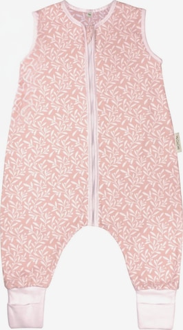 Räuberella Sleeping Bag 'Sommer-Schlafsack mit Füßen Blütenranke Rosé' in Pink: front