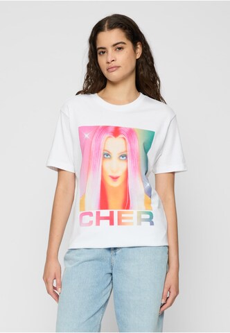 Merchcode Shirt 'Cher Prisma' in White: front