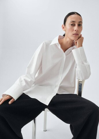MANGO Blouse 'Rialto' in White: front