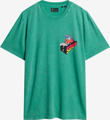 Superdry & Co Bluser & t-shirts 'Travel' i grøn: forside