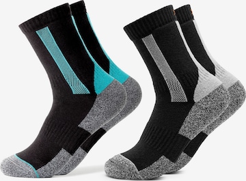 Occulto Athletic Socks 'Gerlinde' in Black: front