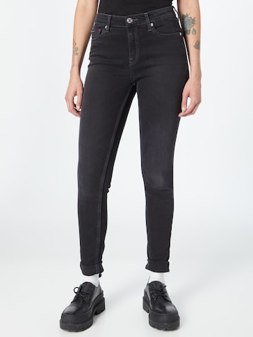 Tommy Jeans Skinny Jeans 'Nora' in Black: front