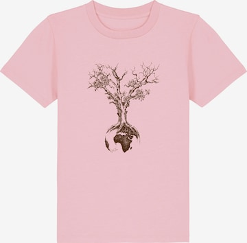 Life-Tree Shirt 'Weltenbaum' in Pink: front