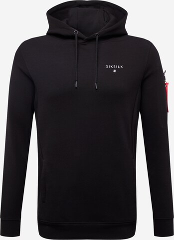 SikSilk Sweatshirt in Schwarz: predná strana