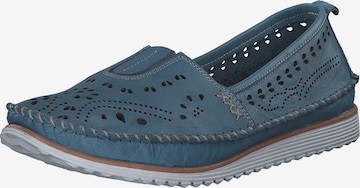 Chaussure basse Esgano en bleu : devant