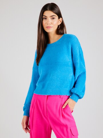 Pull-over 'Piumo' ONLY en bleu : devant