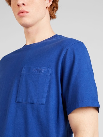 mėlyna LEVI'S ® Marškinėliai 'SS Pocket Tee RLX'