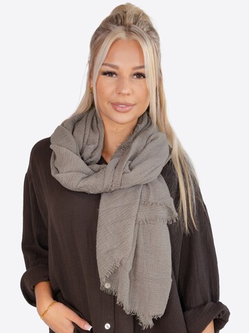 Seasons of April Scarf in Brown: front